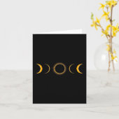Gesamt Solar Eclipse USA 8. April Karte (Gelbe Blume)