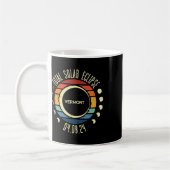 Gesamt Solar Eclipse Vermont Retro 2024 Männer Fra Kaffeetasse (Links)