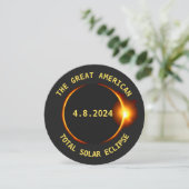 Gesamt Solar Eclipse Viewing Party 4.8.2024 USA Einladung (Stehend Vorderseite)
