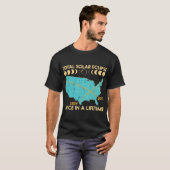 Gesamt Solar-Eclipse zweimal Lebensdauer 2017 2024 T-Shirt (Vorne ganz)
