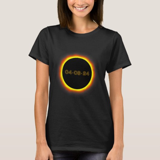 Gesamt-Solarzellen-Eclipse 04.08.2024 Insgesamt 1 T-Shirt (Vorderseite)