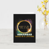 Gesamt-Solarzellen-Eclipse zweimal im Lebensjahr 2 Karte (Gelbe Blume)