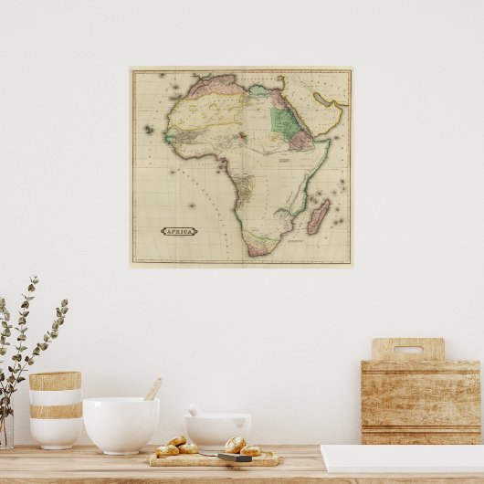 Gesamtafrika Poster (Küche)