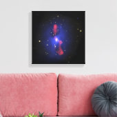 Gesamtbild eines Galaxienhaufens Leinwanddruck (Insitu (Wohnzimmer))