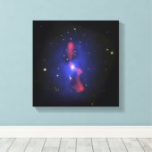 Gesamtbild eines Galaxienhaufens Leinwanddruck (Insitu (Holzboden))