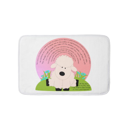 Gesamte Badmatte des Psalms 23 Badematte (Vorderseite)