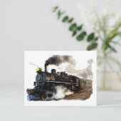 Gesamte Dampflokomotive Postkarte (Stehend Vorderseite)