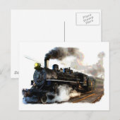 Gesamte Dampflokomotive Postkarte (Vorne/Hinten)