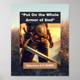 Gesamte Rüstung Gottes - Plakatpapier Poster