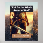 Gesamte Rüstung Gottes - Wall-Poster Poster (Vorne)