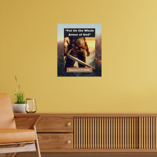 Gesamte Rüstung Gottes - Wall-Poster Poster (Wohnzimmer 2)