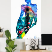 Gesamte Sonnenfinsternis Poster (Heimbüro)