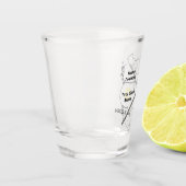 Gesamte Sonnenfinsternis Schnapsglas (Links)