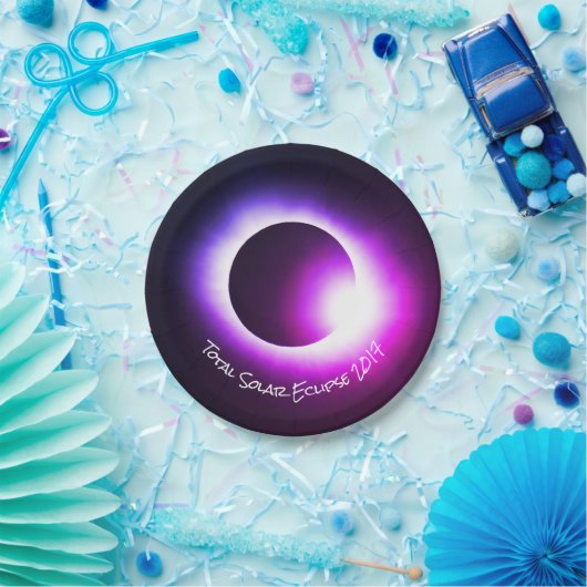 Gesamte Sonnenfinsternis USA 2017 Pappteller (Party)