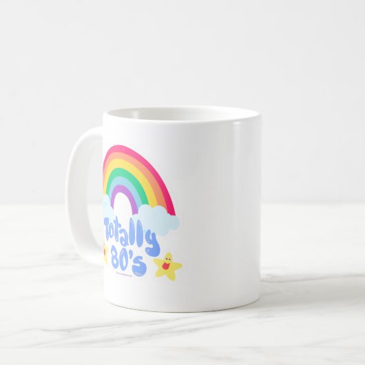 Gesamter 80er Regenbogen Kaffeetasse (Vorderseite Links)