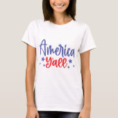 Gesamter amerikanischer T - Shirt (Vorderseite)
