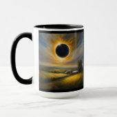 Gesamter Eclipse des Sun-GPS-Koordinatennamens Tasse (Links)