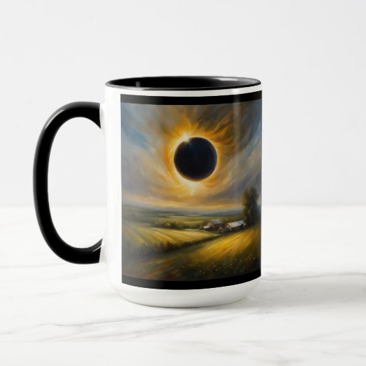 Gesamter Eclipse des Sun-GPS-Koordinatennamens Tasse (Links)