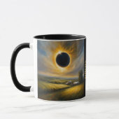 Gesamter Eclipse des Sun-GPS-Koordinatennamens Tasse (Links)