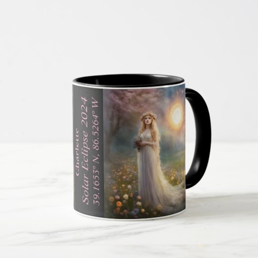 Gesamter Eclipse des Sun GPS Spring Goddess-Namens Tasse (VorderseiteRechts)