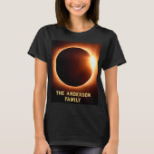 Gesamter Name der Solar Eclipse Familie 2024 8 Apr T-Shirt (Vorderseite)