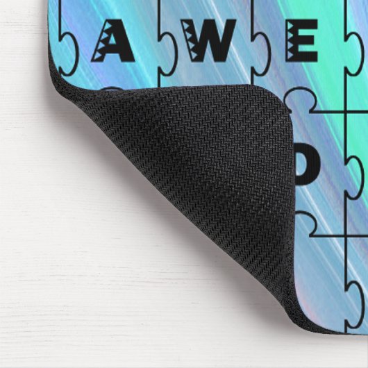 Gesamter Phantastischer Vater Puzzle Blue Mousepad (Ecke)