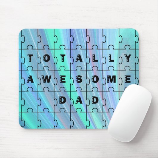 Gesamter Phantastischer Vater Puzzle Blue Mousepad (Mit Mouse)
