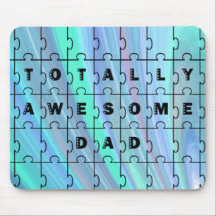 Gesamter Phantastischer Vater Puzzle Blue Mousepad