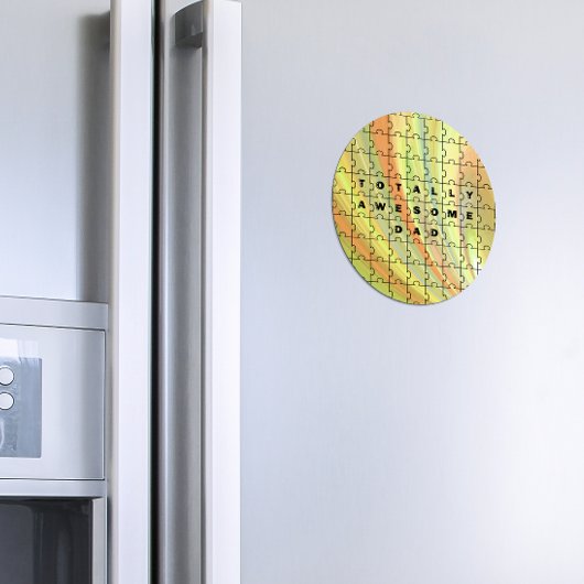 Gesamter Phantastischer Vater Puzzle Gelb/braun Magnet