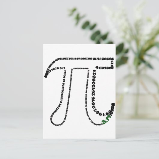 Gesamter Pi-Tag Postkarte (Stehend Vorderseite)