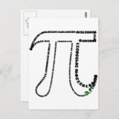 Gesamter Pi-Tag Postkarte (Vorne/Hinten)