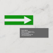 Gesamter Punkt II - Grün, Weiß und Grau Mini Visitenkarte (Vorne/Hinten)