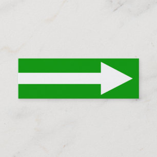 Gesamter Punkt II - Grün, Weiß und Grau Mini Visitenkarte