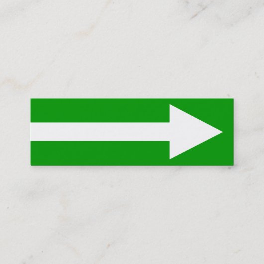 Gesamter Punkt II - Grün, Weiß und Grau Mini Visitenkarte (Vorderseite)