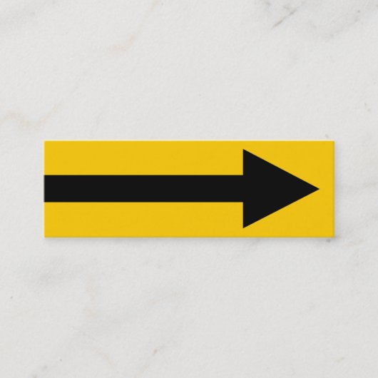 Gesamter Punkt II - Schwarz und Gelb Mini Visitenkarte (Vorderseite)