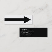 Gesamter Punkt II - Schwarz und Weiß Mini Visitenkarte (Vorne/Hinten)