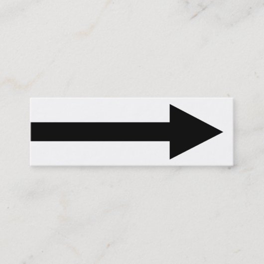 Gesamter Punkt II - Schwarz und Weiß Mini Visitenkarte (Vorderseite)