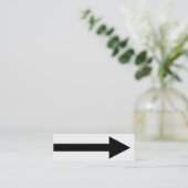 Gesamter Punkt II - Schwarz und Weiß Mini Visitenkarte (Stehend Vorderseite)