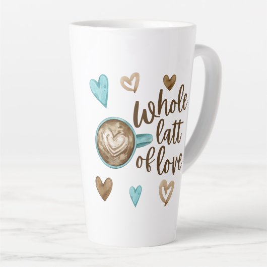 Gesamter Rest der Liebe Latte Tasse (Rechte Ecke)