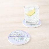 Gesamter Solar-Eclipse 2017 Globaler Pfad Getränkeuntersetzer (Seite)