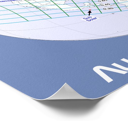 Gesamter Solar-Eclipse 2017 Globaler Pfad Poster (Ecke)