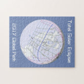 Gesamter Solar-Eclipse 2017 Globaler Pfad Puzzle (Horizontal)
