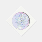 Gesamter Solar-Eclipse 2017 Globaler Pfad Serviette (Ecke)