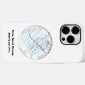 Gesamter Solar-Eclipse 2024 Globaler Pfad Case-Mate iPhone Hülle (Rückseite (Horizontal))