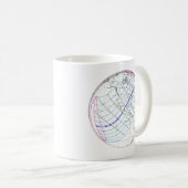 Gesamter Solar-Eclipse 2024 Globaler Pfad Kaffeetasse (VorderseiteRechts)