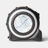 Gesamter Solar-Eclipse 2024 Globaler Pfad Maßband (Vorderseite)