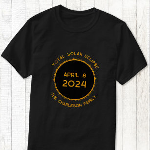 Gesamter Solar-Eclipse 2024 Personalisierter T - S T-Shirt