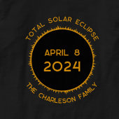 Gesamter Solar-Eclipse 2024 Personalisierter T - S T-Shirt