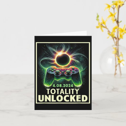 Gesamter Solar Eclipse 2024 Video Game Controller  Karte (Gelbe Blume)