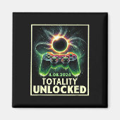 Gesamter Solar Eclipse 2024 Video Game Controller  Magnet (Vorne)